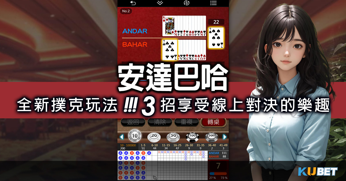 撲克牌遊戲:安達巴哈帶來全新撲克玩法，3招享受線上對決的樂趣（棋牌遊戲平台）