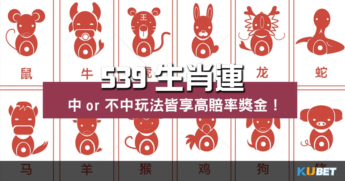 539生肖連玩法大公開！中or不中皆享高賠率獎金！